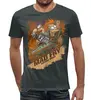 Заказать мужскую футболку в Москве. Футболка с полной запечаткой (мужская) Futurama от T-shirt print  - готовые дизайны и нанесение принтов.
