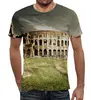 Заказать мужскую футболку в Москве. Футболка с полной запечаткой (мужская) Римский колизей от agrius88@mail.ru - готовые дизайны и нанесение принтов.