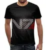 Заказать мужскую футболку в Москве. Футболка с полной запечаткой (мужская) Mass Effect от Nos  - готовые дизайны и нанесение принтов.