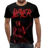 Заказать мужскую футболку в Москве. Футболка с полной запечаткой (мужская) Slayer от Рустам Юсупов - готовые дизайны и нанесение принтов.