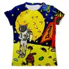 Заказать мужскую футболку в Москве. Футболка с полной запечаткой (мужская) Дети мечтают о космосе от Рисуя Добро - готовые дизайны и нанесение принтов.