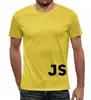 Заказать мужскую футболку в Москве. Футболка с полной запечаткой (мужская) Javascript от AstArt - готовые дизайны и нанесение принтов.