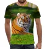 Заказать мужскую футболку в Москве. Футболка с полной запечаткой (мужская) Красивый тигр от Ирина - готовые дизайны и нанесение принтов.