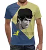 Заказать мужскую футболку в Москве. Футболка с полной запечаткой (мужская) Bruce Lee от ПРИНТЫ ПЕЧАТЬ  - готовые дизайны и нанесение принтов.
