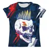 Заказать мужскую футболку в Москве. Футболка с полной запечаткой (мужская) Rock Skull от Jimmy Flash - готовые дизайны и нанесение принтов.
