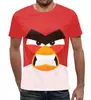 Заказать мужскую футболку в Москве. Футболка с полной запечаткой (мужская) Angry Birds от Елизавета Малинина - готовые дизайны и нанесение принтов.
