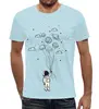 Заказать мужскую футболку в Москве. Футболка с полной запечаткой (мужская) Космос Космонавт  от MariYang  - готовые дизайны и нанесение принтов.