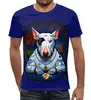 Заказать мужскую футболку в Москве. Футболка с полной запечаткой (мужская) DogTatoo от T-shirt print  - готовые дизайны и нанесение принтов.