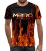 Заказать мужскую футболку в Москве. Футболка с полной запечаткой (мужская) Metro от THE_NISE  - готовые дизайны и нанесение принтов.