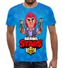 Заказать мужскую футболку в Москве. Футболка с полной запечаткой (мужская) BRAWL STARS COLT от geekbox - готовые дизайны и нанесение принтов.