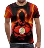 Заказать мужскую футболку в Москве. Футболка с полной запечаткой (мужская) The Flash  от mike_vazovski - готовые дизайны и нанесение принтов.