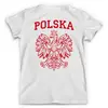 Заказать мужскую футболку в Москве. Футболка с полной запечаткой (мужская) Сборная Польши от geekbox - готовые дизайны и нанесение принтов.