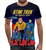 Заказать мужскую футболку в Москве. Футболка с полной запечаткой (мужская) Star Trek от cherdantcev - готовые дизайны и нанесение принтов.