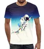 Заказать мужскую футболку в Москве. Футболка с полной запечаткой (мужская) Космос от RU_STORE  - готовые дизайны и нанесение принтов.