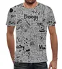 Заказать мужскую футболку в Москве. Футболка с полной запечаткой (мужская) Студенческая от T-shirt print  - готовые дизайны и нанесение принтов.