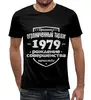 Заказать мужскую футболку в Москве. Футболка с полной запечаткой (мужская) Ограниченный тираж 1979 от weeert - готовые дизайны и нанесение принтов.