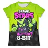 Заказать мужскую футболку в Москве. Футболка с полной запечаткой (мужская) BRAWL STARS 8-BIT от geekbox - готовые дизайны и нанесение принтов.