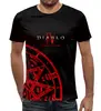 Заказать мужскую футболку в Москве. Футболка с полной запечаткой (мужская) Diablo IV | Lilith от 0x000000123 - готовые дизайны и нанесение принтов.