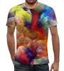 Заказать мужскую футболку в Москве. Футболка с полной запечаткой (мужская) color explosion от Niq=D - готовые дизайны и нанесение принтов.