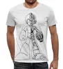 Заказать мужскую футболку в Москве. Футболка с полной запечаткой (мужская) Mega man (Rockman) от BJ Shop - готовые дизайны и нанесение принтов.