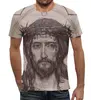 Заказать мужскую футболку в Москве. Футболка с полной запечаткой (мужская) Иисус Христос от Виктор Гришин - готовые дизайны и нанесение принтов.