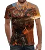 Заказать мужскую футболку в Москве. Футболка с полной запечаткой (мужская) Хаос (Warhammer 40 000) от GeekFox  - готовые дизайны и нанесение принтов.