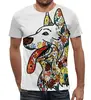 Заказать мужскую футболку в Москве. Футболка с полной запечаткой (мужская) забавные собаки от Игма - готовые дизайны и нанесение принтов.