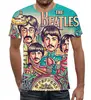 Заказать мужскую футболку в Москве. Футболка с полной запечаткой (мужская)  The Beatles от J K - готовые дизайны и нанесение принтов.