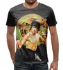 Заказать мужскую футболку в Москве. Футболка с полной запечаткой (мужская) Bruce Lee  от ПРИНТЫ ПЕЧАТЬ  - готовые дизайны и нанесение принтов.