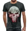 Заказать мужскую футболку в Москве. Футболка с полной запечаткой (мужская) The Punisher от balden - готовые дизайны и нанесение принтов.