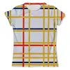 Заказать мужскую футболку в Москве. Футболка с полной запечаткой (мужская) Нью-Йорк 1 (Питер Мондриан) от trend - готовые дизайны и нанесение принтов.