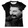 Заказать мужскую футболку в Москве. Футболка с полной запечаткой (мужская) Сталин от THE_NISE  - готовые дизайны и нанесение принтов.