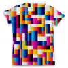 Заказать мужскую футболку в Москве. Футболка с полной запечаткой (мужская) Pixel Color от Fonzo - готовые дизайны и нанесение принтов.