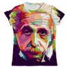 Заказать мужскую футболку в Москве. Футболка с полной запечаткой (мужская) Эйнштейн от Елена Гришина - готовые дизайны и нанесение принтов.