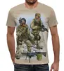 Заказать мужскую футболку в Москве. Футболка с полной запечаткой (мужская) US Army от Leichenwagen - готовые дизайны и нанесение принтов.