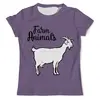 Заказать мужскую футболку в Москве. Футболка с полной запечаткой (мужская) farm animals от denis01001 - готовые дизайны и нанесение принтов.