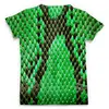 Заказать мужскую футболку в Москве. Футболка с полной запечаткой (мужская) кожа змеи от THE_NISE  - готовые дизайны и нанесение принтов.