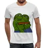 Заказать мужскую футболку в Москве. Футболка с полной запечаткой (мужская) Pepe the Frog от denis01001 - готовые дизайны и нанесение принтов.
