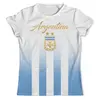 Заказать мужскую футболку в Москве. Футболка с полной запечаткой (мужская) Сборная Аргентины  от geekbox - готовые дизайны и нанесение принтов.