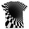 Заказать мужскую футболку в Москве. Футболка с полной запечаткой (мужская) оптическая иллюзия от cherdantcev - готовые дизайны и нанесение принтов.