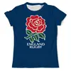 Заказать мужскую футболку в Москве. Футболка с полной запечаткой (мужская) Англия регби от rugby - готовые дизайны и нанесение принтов.