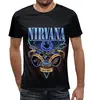 Заказать мужскую футболку в Москве. Футболка с полной запечаткой (мужская) Nirvana  от ПРИНТЫ ПЕЧАТЬ  - готовые дизайны и нанесение принтов.