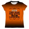 Заказать мужскую футболку в Москве. Футболка с полной запечаткой (мужская) Глеб the Legend от Claymann - готовые дизайны и нанесение принтов.