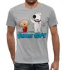 Заказать мужскую футболку в Москве. Футболка с полной запечаткой (мужская) Brain Griffin от T-shirt print  - готовые дизайны и нанесение принтов.