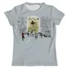 Заказать мужскую футболку в Москве. Футболка с полной запечаткой (мужская) Большая собака от T-shirt print  - готовые дизайны и нанесение принтов.