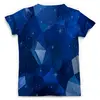 Заказать мужскую футболку в Москве. Футболка с полной запечаткой (мужская) Blue Polygon от THE_NISE  - готовые дизайны и нанесение принтов.