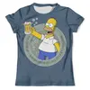 Заказать мужскую футболку в Москве. Футболка с полной запечаткой (мужская) The Simpsons  от ПРИНТЫ ПЕЧАТЬ  - готовые дизайны и нанесение принтов.