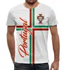 Заказать мужскую футболку в Москве. Футболка с полной запечаткой (мужская) Сборная Португалии от geekbox - готовые дизайны и нанесение принтов.