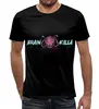 Заказать мужскую футболку в Москве. Футболка с полной запечаткой (мужская) merch brainkilla от Paul Paul - готовые дизайны и нанесение принтов.