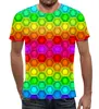 Заказать мужскую футболку в Москве. Футболка с полной запечаткой (мужская) Hexagon от balden - готовые дизайны и нанесение принтов.